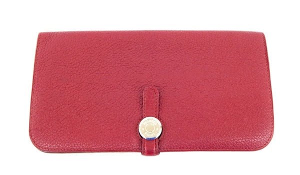 HERMES/エルメス ドゴンロング 財布 ボルドー - 安心保証・業界最安値の販売 福助